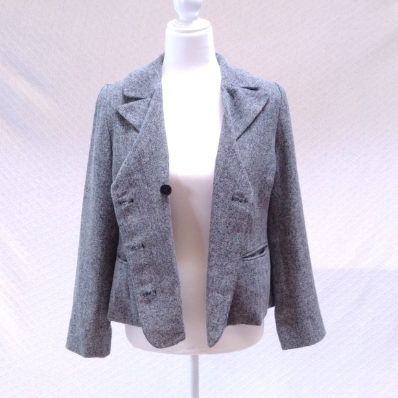 Spiegel Gray Button Up Blazer Jacket - Picture 7 of 9